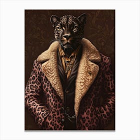 Leopard Coat Canvas Print