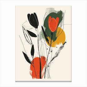 Zz Plant Minimalist Illustration 12 Canvas Print