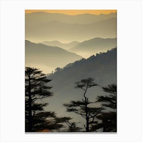 Sunrise In The Mountains 4 Canvas Print