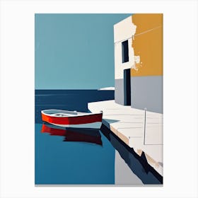 Boat Docked Canvas Print