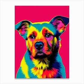 Puli Andy Warhol Style dog Canvas Print