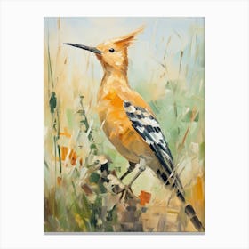 Bird Painting Hoopoe 3 Canvas Print