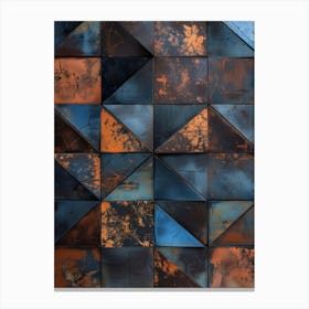 Rusty Triangles Canvas Print