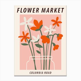 Flower Market Columbia Road, Floral art Canvas Print