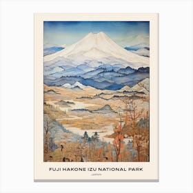 Fuji Hakone Izu National Park Japan 3 Poster Canvas Print