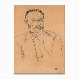 Heinrich Gomperz, University Prof; Dr.Philosopher, Egon Schiele Canvas Print