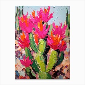 Cactus Painting Echinocereus 4 Canvas Print