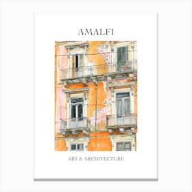 Amalfi Travel And Architecture Poster 2 Canvas Print