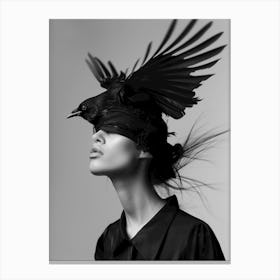 Crow Hat Canvas Print