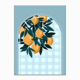 Lemon Tree Arch Canvas Print