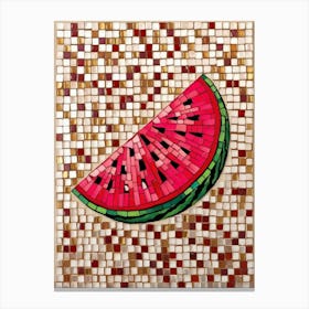 Watermelon Mosaic 3 Canvas Print