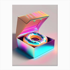 A Box Of Donuts Holographic 2 Canvas Print