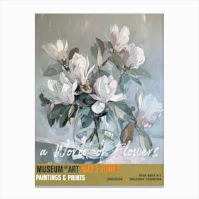 A World Of Flowers, Van Gogh Exhibition Magnolia 2 Canvas Print