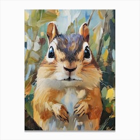 Chipmunk In The Woods 1 Canvas Print