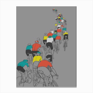 Cycling Peloton Canvas Print