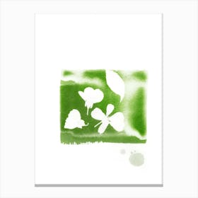Green Blossoms Canvas Print
