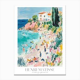 Matisse Print Beach Coast Eclectic Maximalist Trendy Decor Matisse Gift Idea Canvas Print