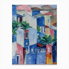 Port Of Fort De France Martinique Abstract Block 2 harbour Canvas Print