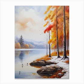 Autumn Lake1. Canvas Print