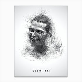 Slowthai Rapper Sketch Canvas Print