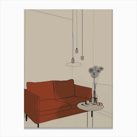 Living Room 3 Canvas Print