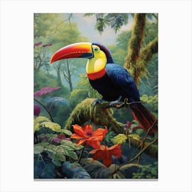 Perched Paradise: Colorful Toucan Art Canvas Print