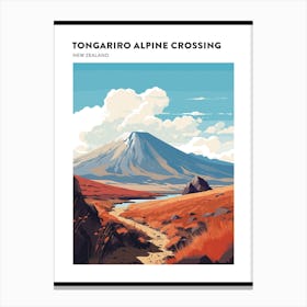 Tongariro Alpine Crossing New Zealand 1 Hiking Trail Landscape Poster Canvas Print