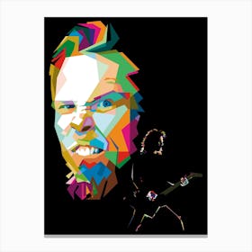 James Hetfield WPAP Canvas Print