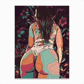 Abstract Geometric Sexy Woman 22 1 Canvas Print