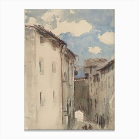 Street In Tuscany Canvas Print