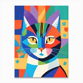 Colorful Cat Canvas Print