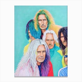 Aerosmith Colourful Illustration Canvas Print
