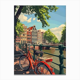 Amsterdam Cityscape Canvas Print