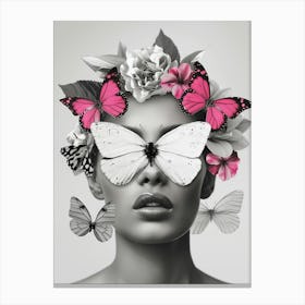 Butterfly Portrait Canvas Print