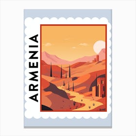 Armenia 1 Travel Stamp Poster Canvas Print