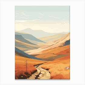 Pennine Way England 1 Hiking Trail Landscape Canvas Print