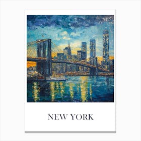 New York City At Sunset 1 Canvas Print