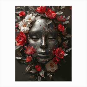 Mask Of Roses Canvas Print