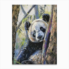 Giant Panda Pastel Watercolour 4 Leinwandbild