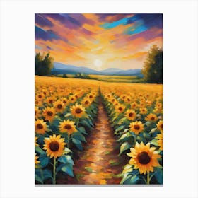 The Sunflower Fields Canvas Print