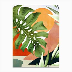 Tropical Summer Abstract Art 9 Canvas Print