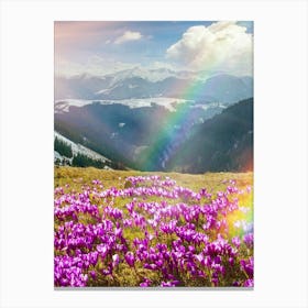 Rainbow In The Mountains 2 Canvas Print