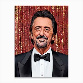 Al Pacino Illustration Movies Canvas Print