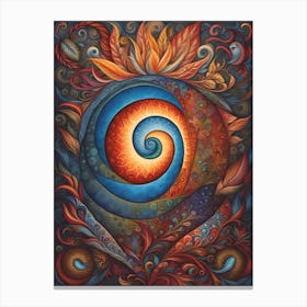 Spiral Painting Canvas Print