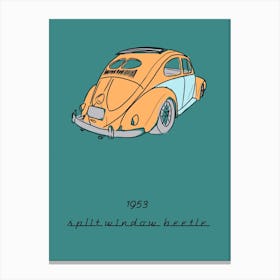 Car Vw Split Beetle Canvas Print