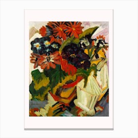 Flowerpot And Sugar Bowl Canvas Print