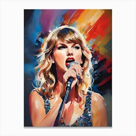 Taylor Swift Sing a Song Canvas Print