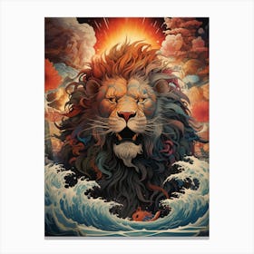 Lion Of The Sea 1 Canvas Print