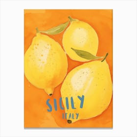 Sicily Oranges Canvas Print