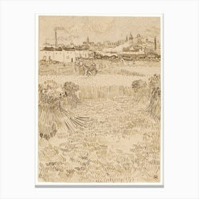 Arles View From The Wheatfields (1888), Vincent Van Gogh Canvas Print